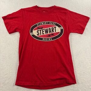 Chase Authentics Tony Stewart‎ NASCAR T-Shirt Small Red Double Sided Y2K Racing